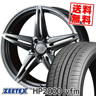 225/45R18 95Y XL ジーテックス HP2000vfm WEDS F ZERO FZ-3 サマータイヤホイール4本セット 【取付対象】