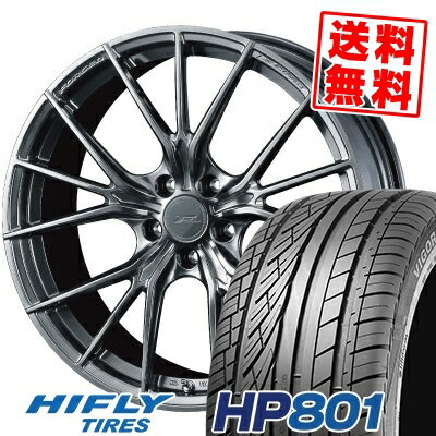 225/45R19 96W XL ハイフライ HP801 WEDS F ZERO FZ-1 サマータイヤホイール4本セット 【取付対象】