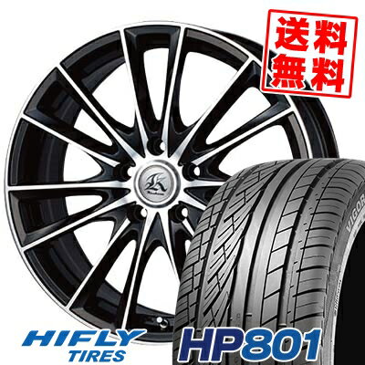 225/55R18 98V ハイフライ HP801 Kashina FV7 サマータイヤホイール4本セット 【取付対象】