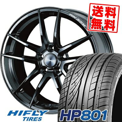 225/45R19 96W XL ハイフライ HP801 WedsSport RN-55M サマータイヤホイール4本セット 【取付対象】