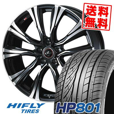 225/45R19 96W XL ハイフライ HP801 WEDS LEONIS VR サマータイヤホイール4本セット 【取付対象】