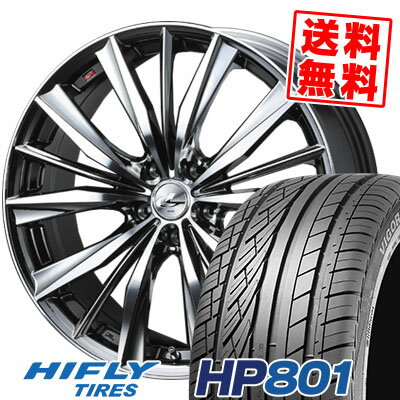 215/60R17 96H XL ハイフライ HP801 weds LEONIS VX サマータイヤホイール4本セット 【取付対象】