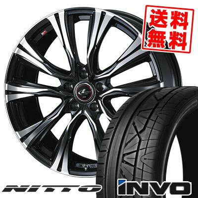 235/30R20 88Y ニットー INVO WEDS LEONIS VR サマータイヤホイール4本セット 【取付対象】