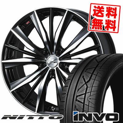 225/40R19 93Y ニットー INVO weds LEONIS VX サマータイヤホイール4本セット 【取付対象】