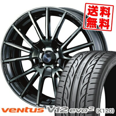 195/50R15 82V HANKOOK ハンコック VENTUS V12 evo2 K120 ベンタス V12 エボ2 K120 WedsSport SA-35R ウェッズスポーツ SA-35R サマータイヤホイール4本セット【取付対象】