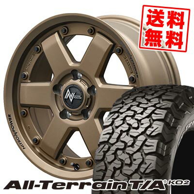 215/70R16 100/97R RWL BFグッドリッチ All-Terrain T/A KO2 NITROPOWER M6 CARBINE サマータイヤホイール4本セット 【取付対象】