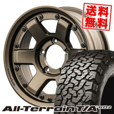 215/70R16 100/97R RWL BFグッドリッチ All-Terrain T/A KO2 NITROPOWER M6 CARBINE サマータイヤホイール4本セット 【取付対象】