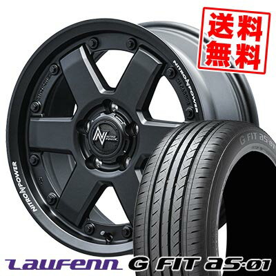 205/55R16 91V ハンコック LAUFENN G FIT AS-01 LH42-G NITROPOWER M6 CARBINE サマータイヤホイール4本セット 【取付対象】