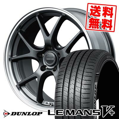 215/40R18 89W XL ダンロップ LE MANS V+(5+)LM5 Plus VERTEC ONE EXE5 Vselection サマータイヤホイール4本セット 【取付対象】