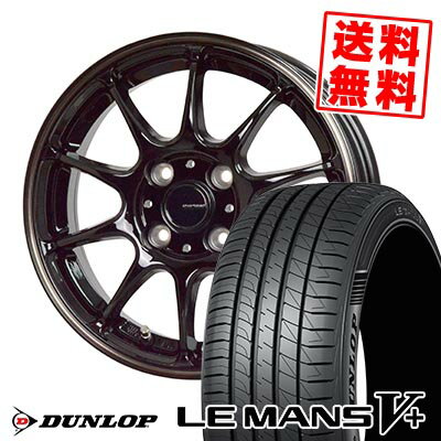 185/55R15 82V ダンロップ LE MANS V+(5+)LM5 Plus G-SPEED P-07 サマータイヤホイール4本セット 【取付対象】