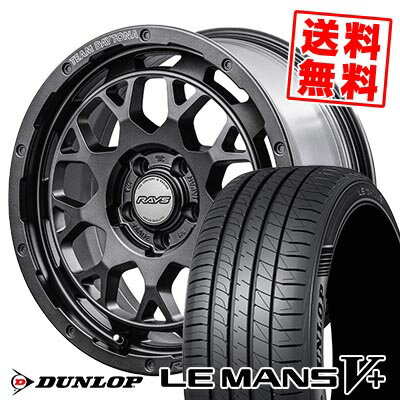 225/40R18 92W XL ダンロップ LE MANS V+(5+)LM5 Plus TEAM DAYTONA M9+ SPEC M サマータイヤホイール4本セット 【取付対象】