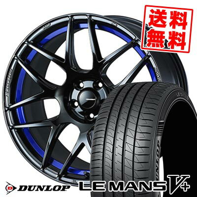 215/40R18 89W XL DUNLOP ダンロップ LE MANS V+(5+)LM5 Plus WedsSport SA-27R ウェッズスポーツ SA-27R サマータイヤホイール4本セット 【取付対象】