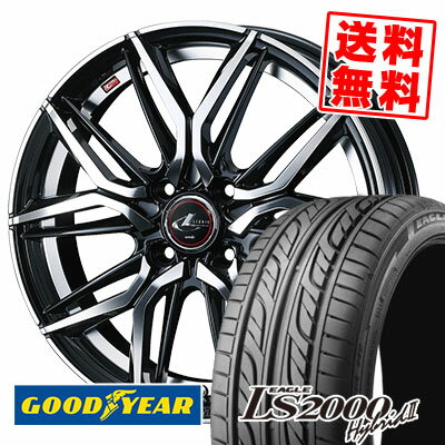 195/40R17 81W XL Goodyear グッドイヤー LS2000 Hybrid2 LS2000 ハイブリット2 LEONIS LM レオニス LM サマータイヤホイール4本セット