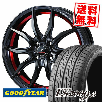 195/40R17 81W XL Goodyear グッドイヤー LS2000 Hybrid2 LS2000 ハイブリット2 WEDS NOVARIS ROHGUE VF ウェッズ ノヴァリス ローグ VF サマータイヤホイール4本セット