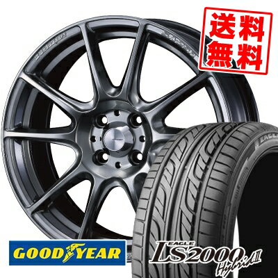 195/40R17 81W XL Goodyear グッドイヤー LS2000 Hybrid2 LS2000 ハイブリット2 WedsSport SA-25R ウェッズスポーツ SA-25R サマータイヤホイール4本セット【取付対象】