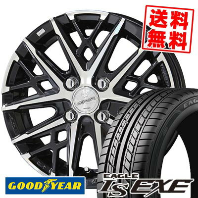 195/50R15 82V Goodyear グッドイヤー LS EXE SMACK GRAIVE スマック グレイヴ サマータイヤホイール4本セット 【取付対象】