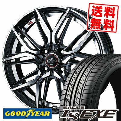 185/55R15 82V Goodyear グッドイヤー LS EXE LS エグゼ LEONIS LM レオニス LM サマータイヤホイール4本セット