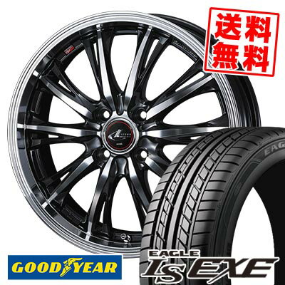 185/55R15 82V Goodyear グッドイヤー LS EXE WEDS LEONIS RT ウェッズ レオニス RT サマータイヤホイール4本セット 【取付対象】