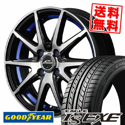 185/55R15 82V Goodyear グッドイヤー LS EXE LS エグゼ SCHNEIDER RX-02 シュナイダー RX-02 サマータイヤホイール4本セット