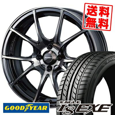 195/50R15 82V Goodyear グッドイヤー LS EXE LS エグゼ wedsSport SA-10R ウエッズスポーツ SA10R サマータイヤホイール4本セット【取付対象】