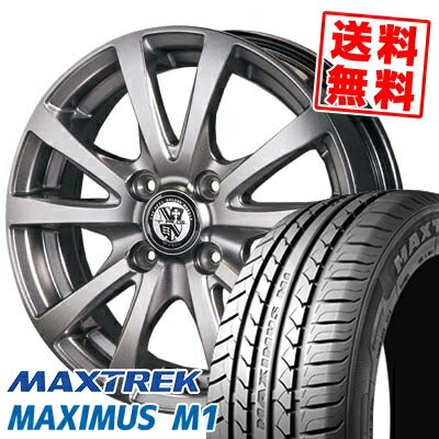 195/55R16 87V MAXTREK マックストレック MAXIMUS M1 マキシマス エムワン TRG-BAHN TRG バーン サマータイヤホイール4本セット【取付対象】