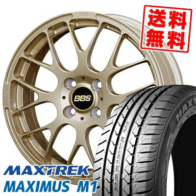 195/55R16 87V マックストレック MAXIMUS M1 BBS RP サマータイヤホイール4本セット 【取付対象】