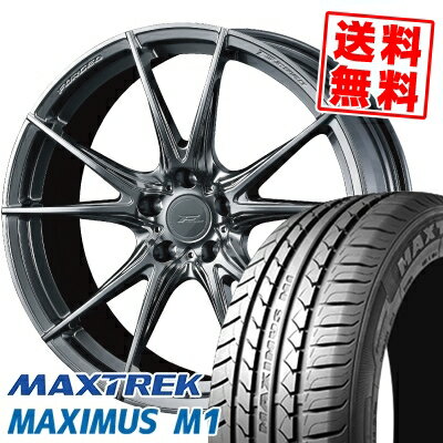 235/35R19 91W XL マックストレック MAXIMUS M1 WEDS F ZERO FZ-2 サマータイヤホイール4本セット 【取付対象】