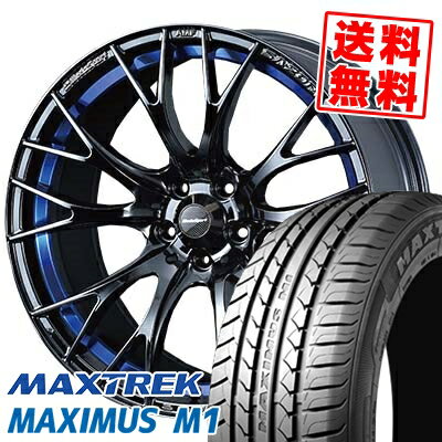 215/50R17 95V XL マックストレック MAXIMUS M1 WedsSport SA-20R サマータイヤホイール4本セット 【取付対象】