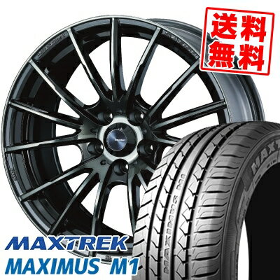 205/55R16 94V XL マックストレック MAXIMUS M1 WedsSport SA-35R サマータイヤホイール4本セット 【取付対象】