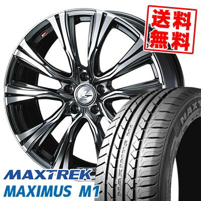 235/35R19 91W XL マックストレック MAXIMUS M1 WEDS LEONIS VR サマータイヤホイール4本セット 【取付対象】