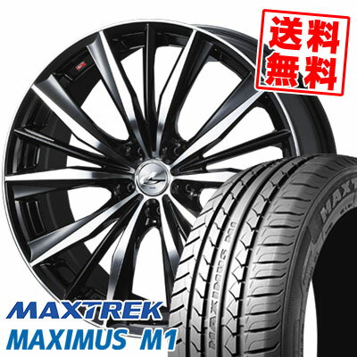 235/35R19 91W XL マックストレック MAXIMUS M1 weds LEONIS VX サマータイヤホイール4本セット 【取付対象】