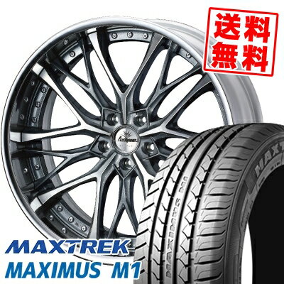 235/35R19 91W XL マックストレック MAXIMUS M1 weds Kranze Weaval サマータイヤホイール4本セット 【取付対象】