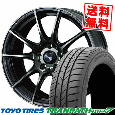 215/70R16 100H トーヨー タイヤ TRANPATH mp7 WedsSport SA-25R サマータイヤホイール4本セット 【取付対象】