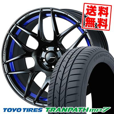 215/50R17 95V TOYO TIRES トーヨー タイヤ TRANPATH mp7 WedsSport SA-27R ウェッズスポーツ SA-27R サマータイヤホイール4本セット 【取付対象】