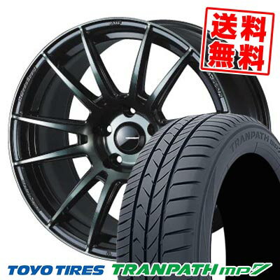 215/55R17 94V トーヨータイヤ TRANPATH mp7 WedsSport SA-62R サマータイヤホイール4本セット 【取付対象】