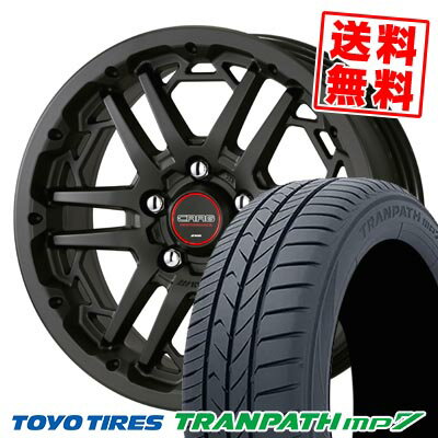 195/60R16 89H トーヨータイヤ TRANPATH mp7 WORK CRAG T-GRABIC3 サマータイヤホイール4本セット 【取付対象】