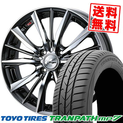 165/60R15 77H トーヨー タイヤ TRANPATH mp7 weds LEONIS VX サマータイヤホイール4本セット 【取付対象】