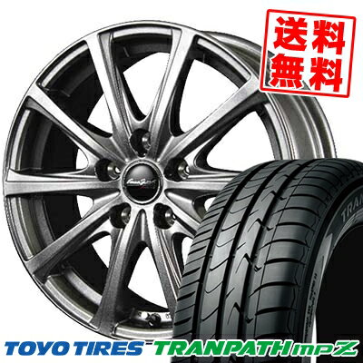 【新型プリウス専用】 195/65R15 91H TOYO TIRES トーヨータイヤ TRANPATH mpZ トランパス mpZ Euro Speed V25 ユーロスピード V25 サマータイヤホイール4本セット【取付対象】