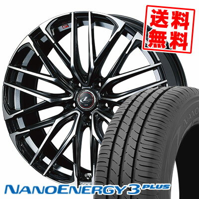 225/40R18 88W トーヨー タイヤ NANOENERGY3 PLUS WEDS LEONIS SK サマータイヤホイール4本セット 【取付対象】