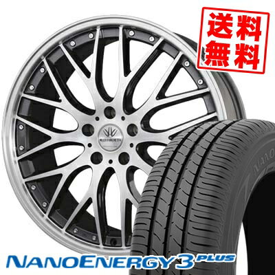 225/35R19 88W XL トーヨータイヤ NANOENERGY3 PLUS BADX LOXARNY MULTIFORCHETTA サマータイヤホイール4本セット 【取付対象】