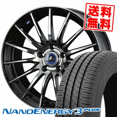 215/40R18 85W トーヨータイヤ NANOENERGY3 PLUS weds LEONIS NAVIA 05 サマータイヤホイール4本セット 【取付対象】