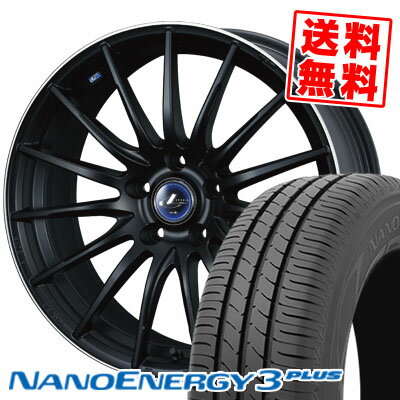 215/40R18 85W トーヨータイヤ NANOENERGY3 PLUS weds LEONIS NAVIA 05 サマータイヤホイール4本セット 【取付対象】