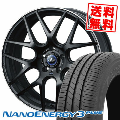 215/40R18 85W トーヨー タイヤ NANOENERGY3 PLUS WEDS LEONIS NAVIA06 サマータイヤホイール4本セット 【取付対象】