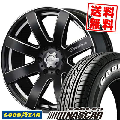 215/60R17 Goodyear グッドイヤー EAGLE #1 NASCAR イーグル #1 ナスカー PANDEMIC LW-8 MONO BLOCK パンデミック LW-8 モノブロック サマータイヤホイール4本セット for 200系ハイエース【取付対象】