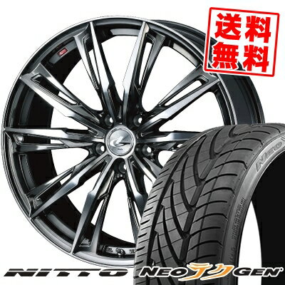 215/40R18 89W NITTO ニットー NEO GEN ネオゲン WEDS LEONIS GX ウェッズ レオニス GX サマータイヤホイール4本セット【取付対象】
