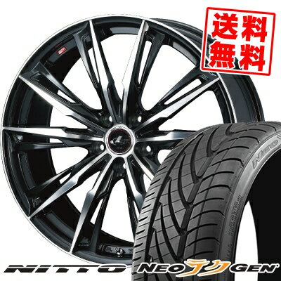215/40R18 89W NITTO ニットー NEO GEN ネオゲン WEDS LEONIS GX ウェッズ レオニス GX サマータイヤホイール4本セット【取付対象】