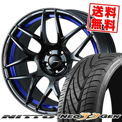 215/40R18 89W NITTO ニットー NEO GEN WedsSport SA-27R ウェッズスポーツ SA-27R サマータイヤホイール4本セット 【取付対象】