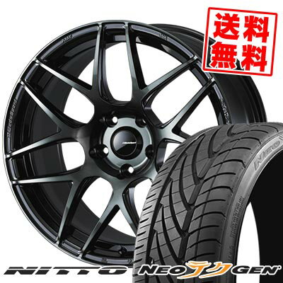 215/40R18 89W NITTO ニットー NEO GEN WedsSport SA-27R ウェッズスポーツ SA-27R サマータイヤホイール4本セット 【取付対象】