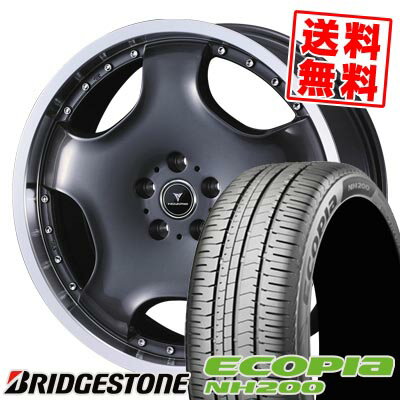 225/45R18 95W XL ブリヂストン ECOPIA NH200 NOVARIS ASSETE D1 サマータイヤホイール4本セット 【取付対象】