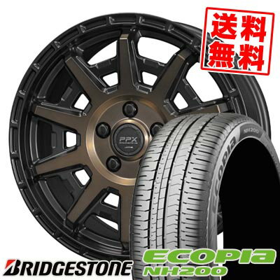 205/60R16 92H ブリヂストン ECOPIA NH200 PPX D10X サマータイヤホイール4本セット 【取付対象】